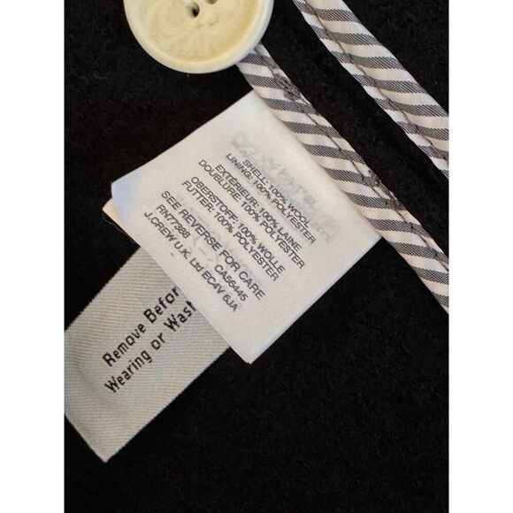 NWT J.Crew Black Double Breasted Wool Blazer Jacket Women's Size Small Classic - Picture 9 of 14